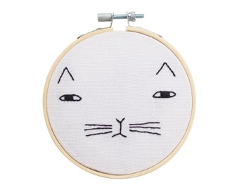 Mog The Cat Donna Wilson Embroidery Hoop Kit