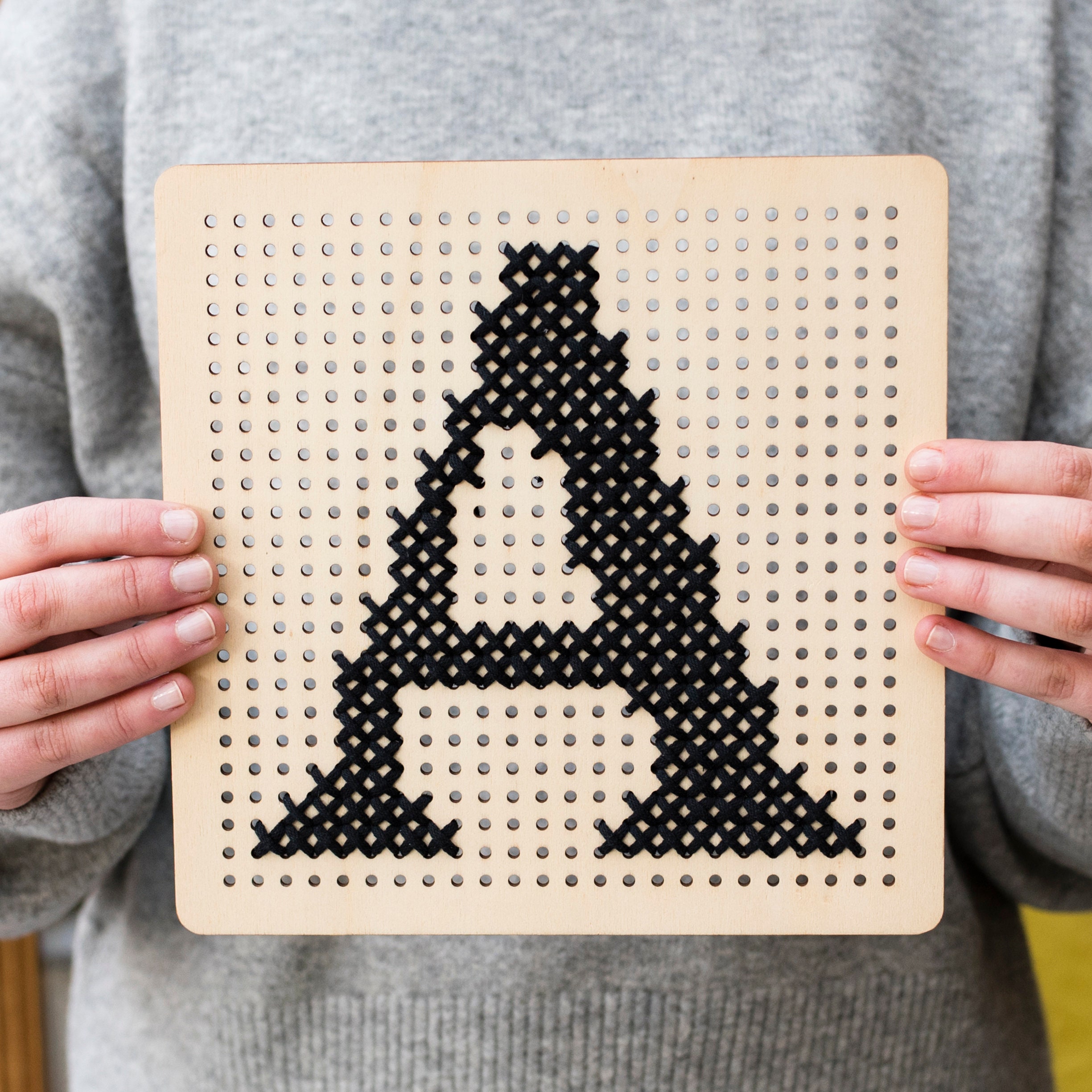 Cross Stitch Pegboard Wall Art Board DIY Craft Kit Etsy UK