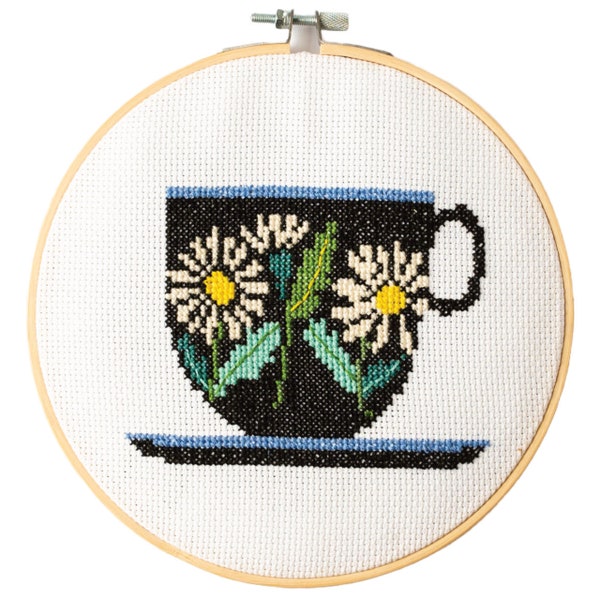 Teacup Brie Harrison Cross Stitch Kit