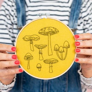 Kit de cercles de broderie champignons
