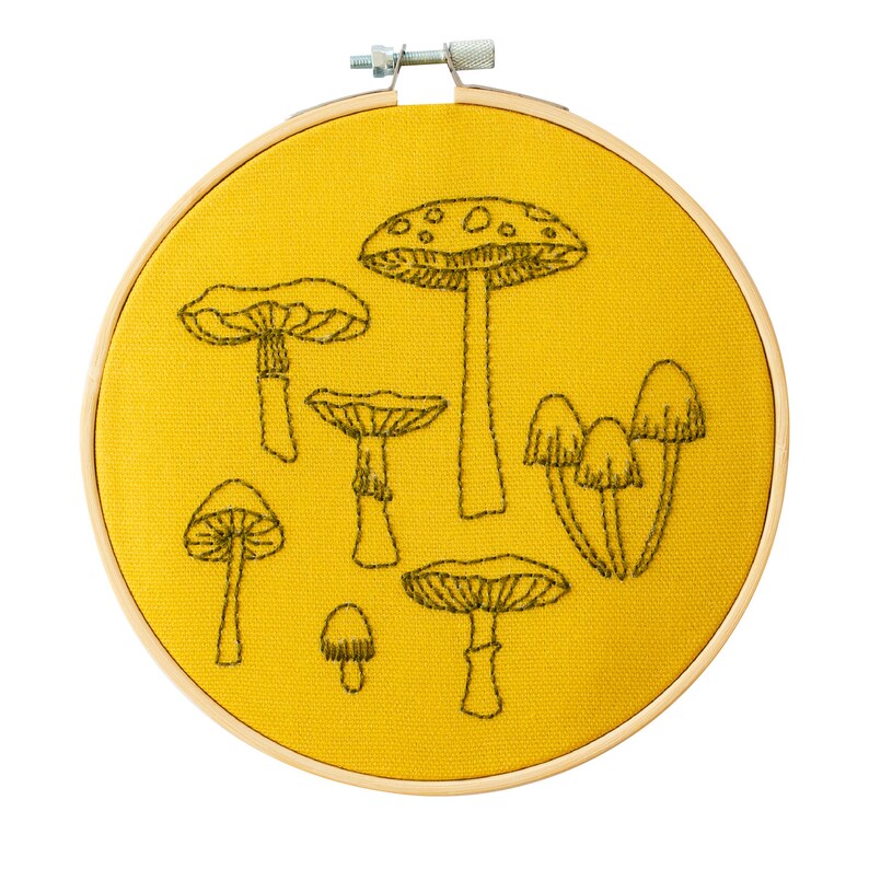 Fungi Embroidery Hoop Kit image 1