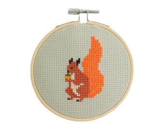 Squirrel Cross Stitch Kit