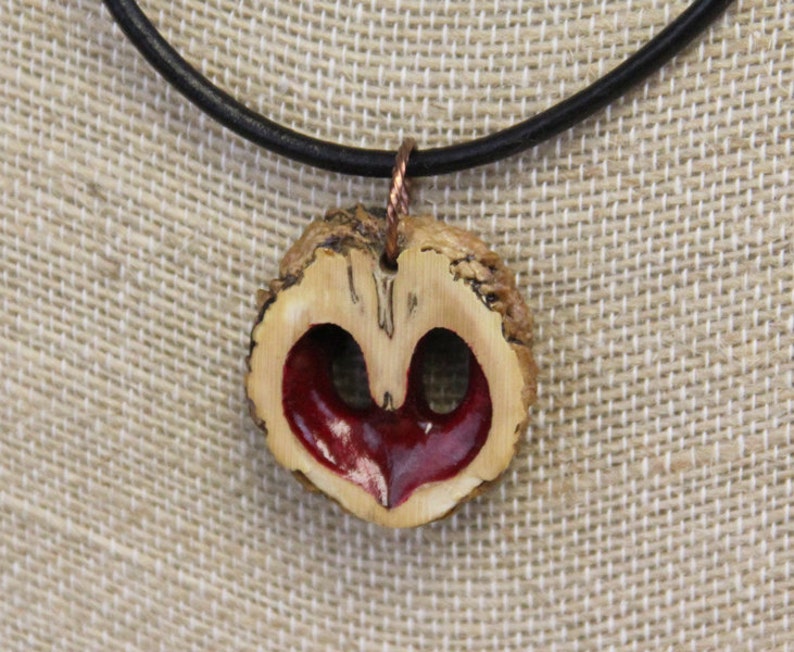 Black Walnut Shell Heart Necklace Valentines Day Gift for Him - Etsy