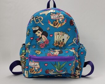 Vintage Pinup Mini Backpack