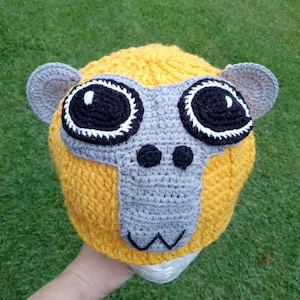 Crocheted hat, gorilla tag hat