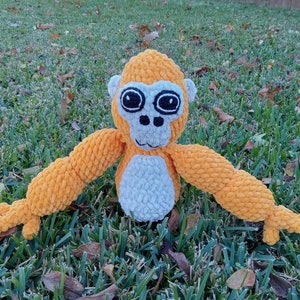 Crocheted gorilla tag
