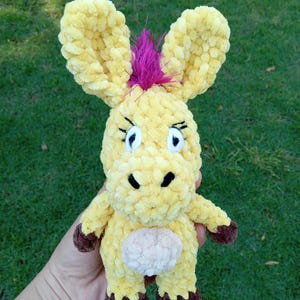 Crocheted donkey