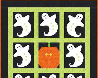 Spooky Ghosts Quilt Pattern - INSTANT DOWNLOAD
