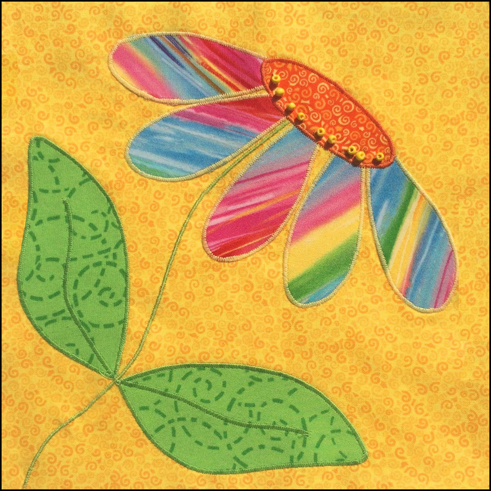 Wayward Coneflower Daisy Applique Block Pattern - INSTANT DOWNLOAD - Etsy