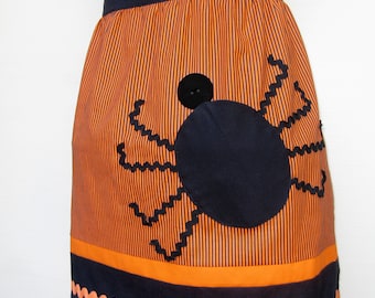 Halloween Spider Half Apron Pattern - INSTANT DOWNLOAD