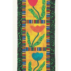 Flowers in Bloom Quilt Wall Hanging Pattern Dimensional Appliqué - TÉLÉCHARGEMENT INSTANTANÉ