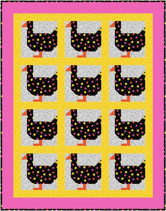 Ducks A Waddling Quilt Pattern Pieced Duck Blocks Farm Ducks Etsy