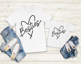 Besties Shirt, Sweethearts, Mommy And Me Shirts, Best Friends, Mothers Day Gift, Matching Shirts, Mommy And Me Outfits