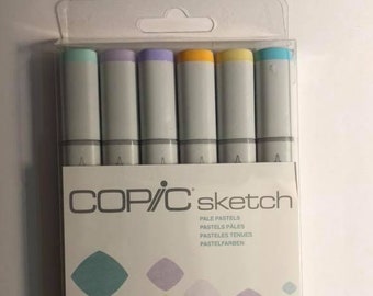 Copic Ciao Set of PRIMARY Alcohol Brush Markers Set of 6, Brand New. 