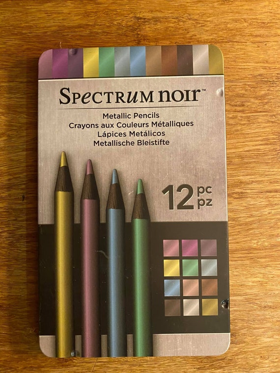 Spectrum Noir Metallic Colored Pencils Set of 12, Pre-owned but Practically  Brand Spanking New. 