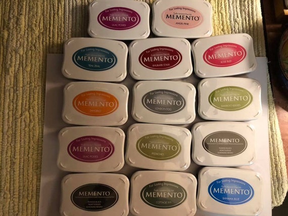 Memento Dye Ink Pads, 14 Superior Quality Dye Ink Pads, New and Sealed. 
