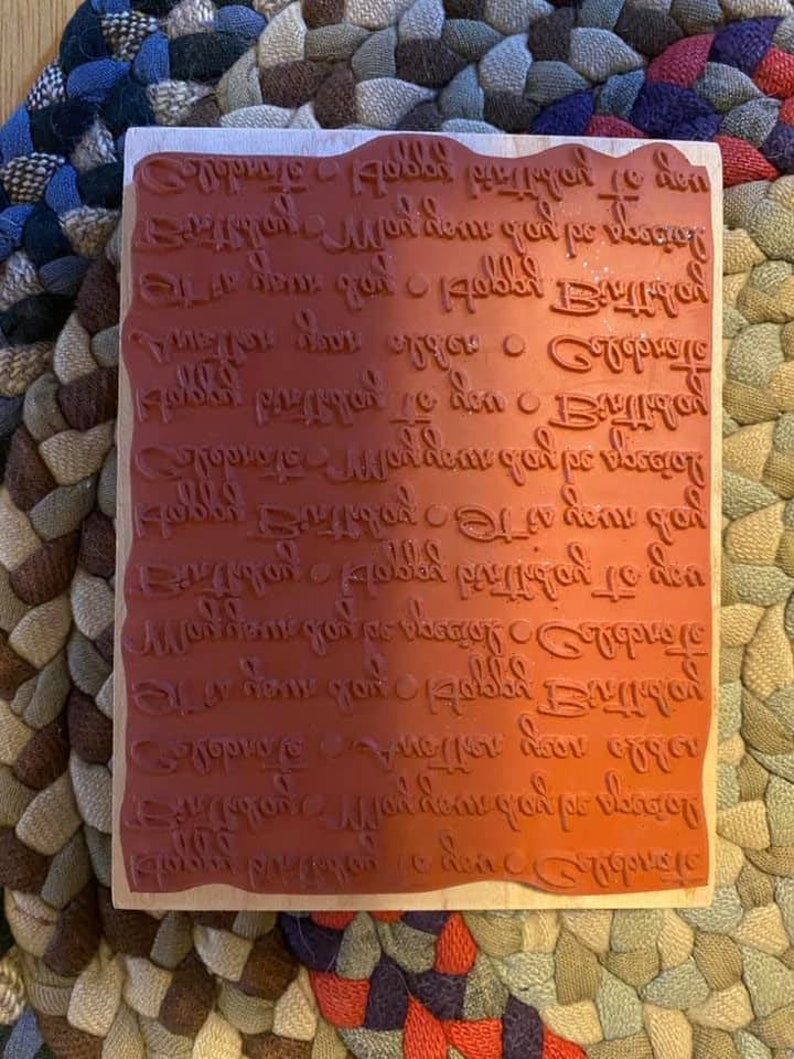 Four different background stamps in great condition. Preowned and some unused Background Rubber stamps