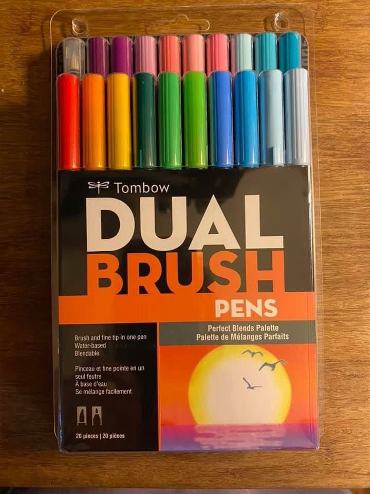 Tombow ABT Dual Brush Pen - 6 Color Set - Fancy