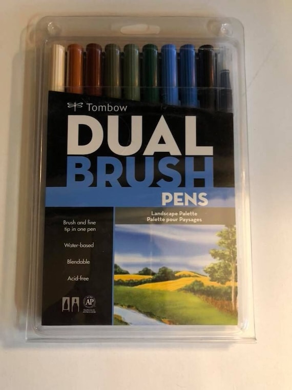 Tombow Dual Brush Pens- Landscape Set of 10