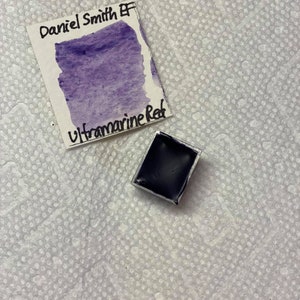 Watercolor paints, half pans, professional quality, hand poured:   Schminke, Daniel Smith, and M. Graham, or Winsor and Newton.