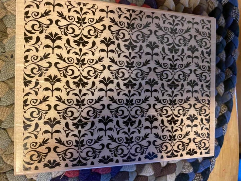 Four different background stamps in great condition. Preowned and some unused Background Rubber stamps