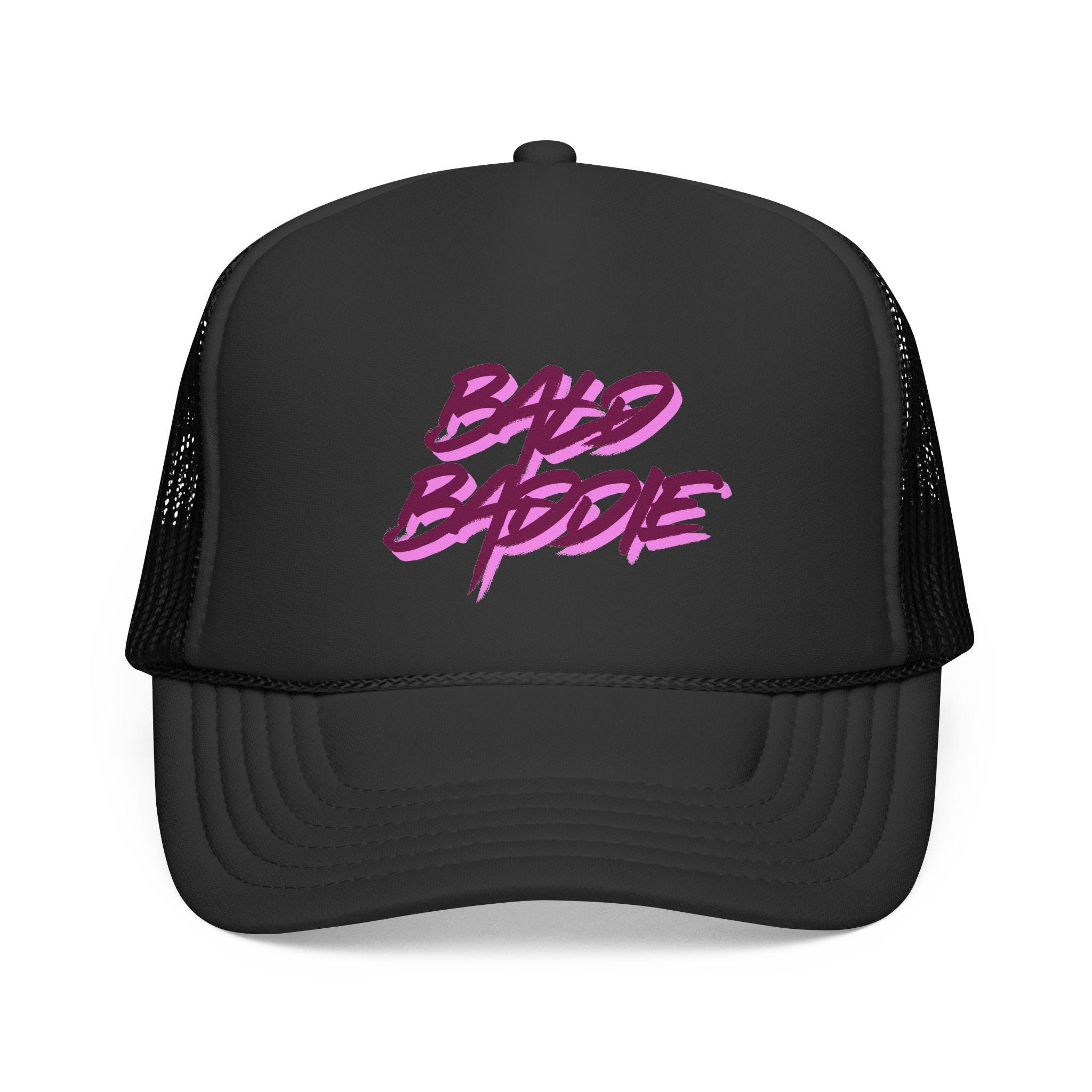 SWIXXZ | chrome bubblegum pink baddie trucker hat Baddie Trucker Hat - Etsy main image 2