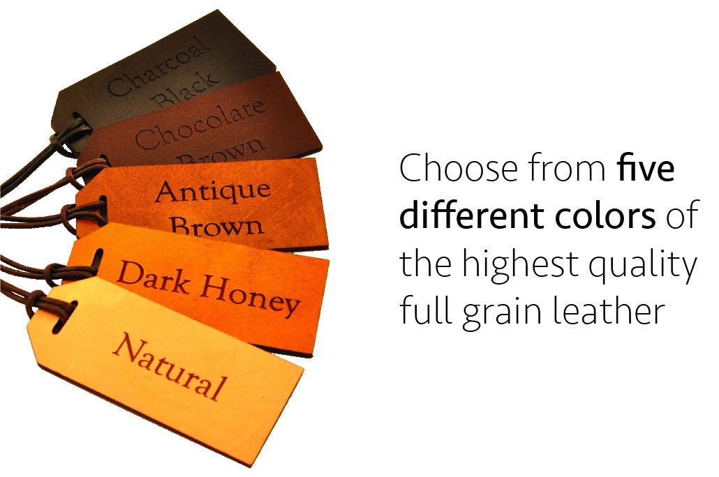 Bulk Leather Luggage Tags Bulk Leather Labels Custom Leather Etsy