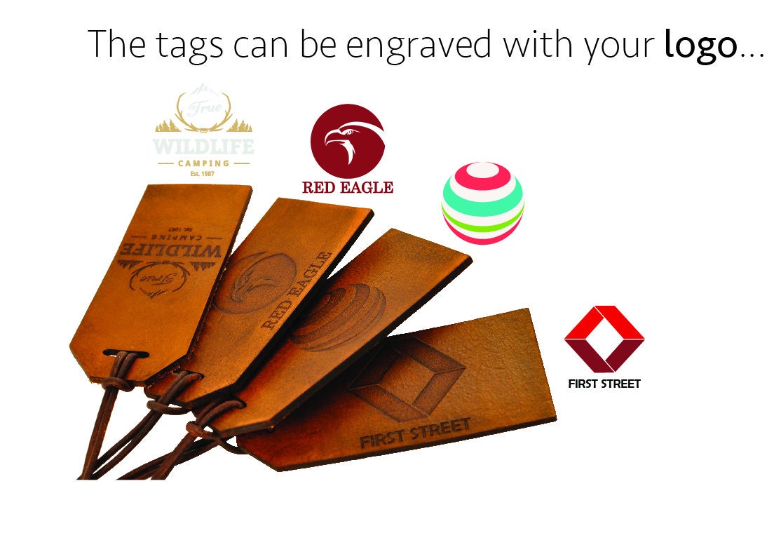 Bulk Leather Luggage Tags Bulk Leather Labels Custom Leather Etsy