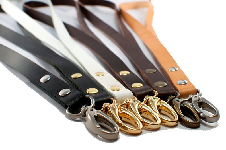 Add your name to customize this key holder! Leather Key Lanyard