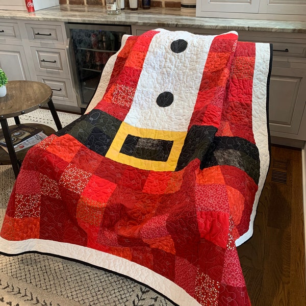 Santa’s Coat with Buttons Quilt Pattern Only PDF