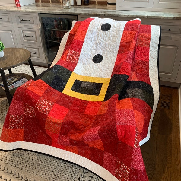 Nikolaus Mantel mit Knöpfen Quilt-Muster Nur PDF