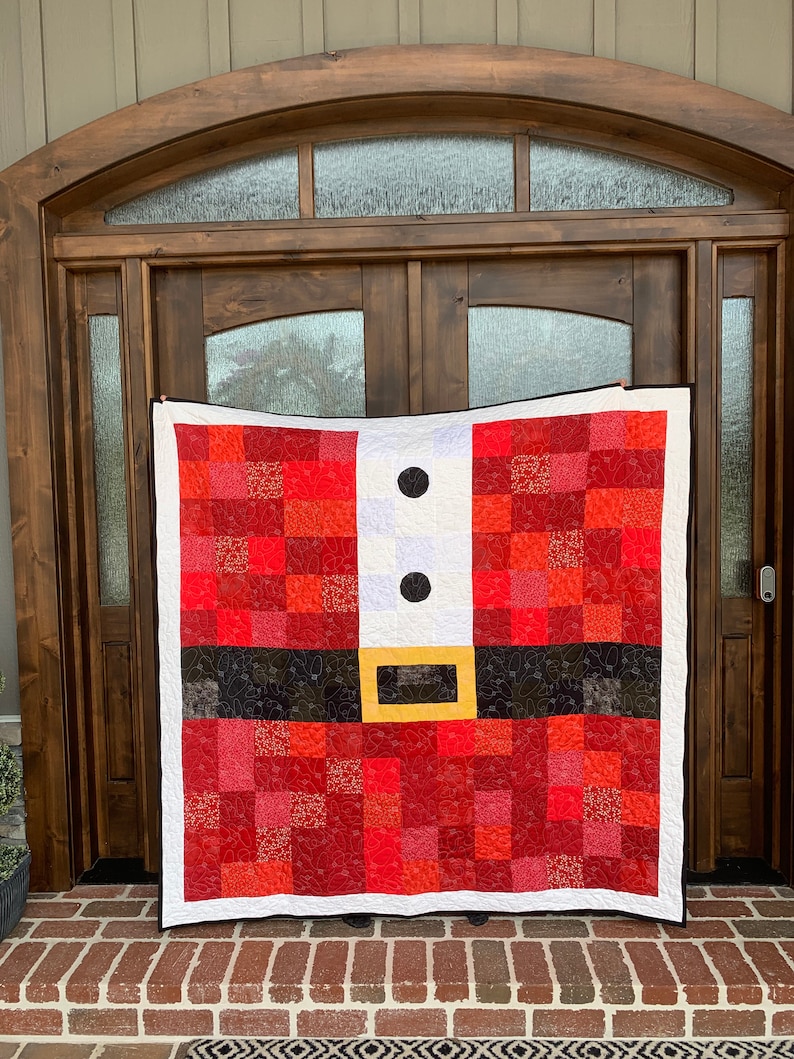 Santa’s Coat With Buttons Quilt Pattern Paper Pattern - Etsy