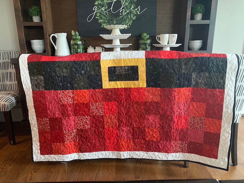 Santa’s Coat With Buttons Quilt Pattern Paper Pattern - Etsy