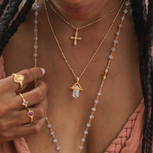 Beam Of Light Necklace | Crystal Necklace