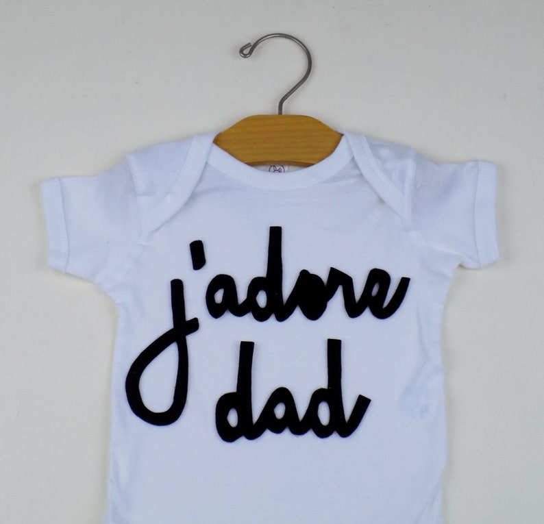 coming home outfit gift baby gift ideas i love dad birth announcement french baby clothing hipster j/'adore baby bodysuit trendy