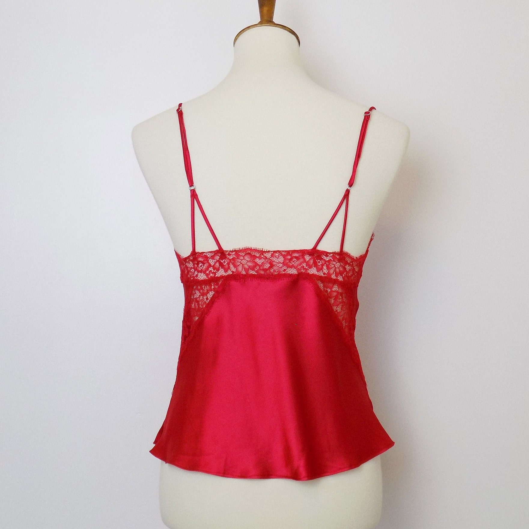 Victoria's Secret - Victoria’s Secret Cami Vintage Y2k 90s 90s Y2k Vintage Victoria's Secret Satin and Lace Lingerie