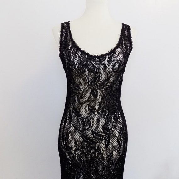 betsey johnson 90s y2k 2000s vintage sheer net dress … - Gem