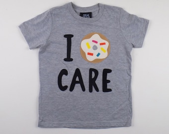 Kids 'I Donut Care' Shirt: Handmade USA Tee