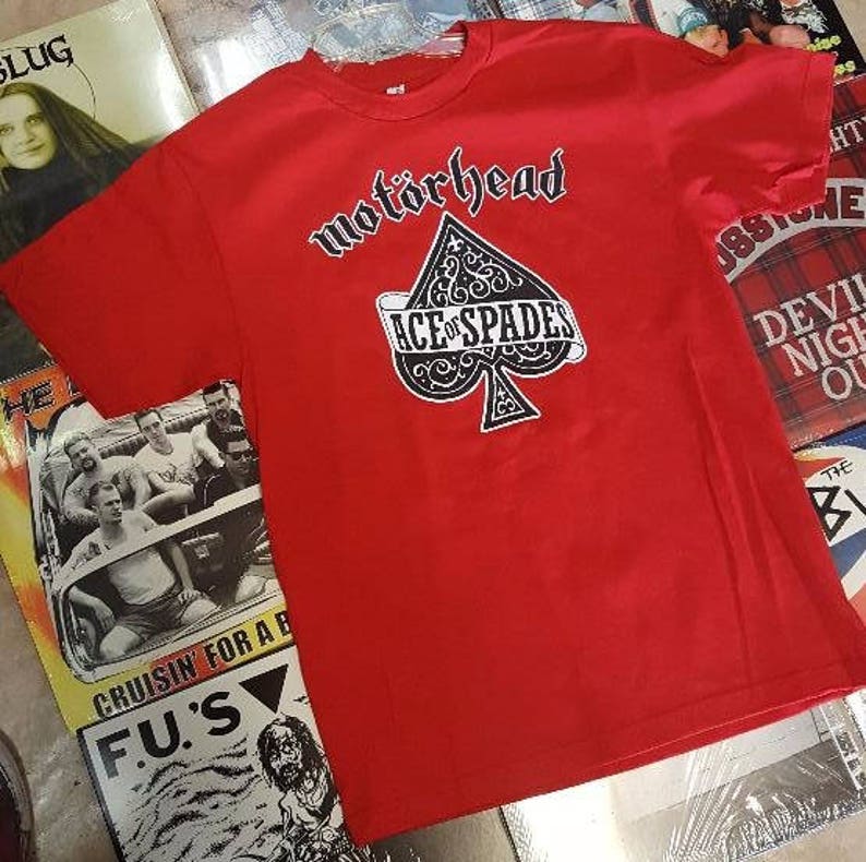 red motorhead t shirt