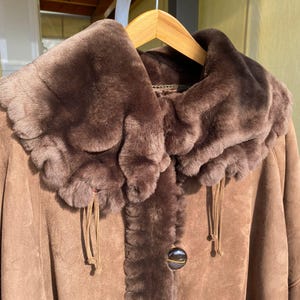 Vintage Shearling Sheepskin Fur Coat