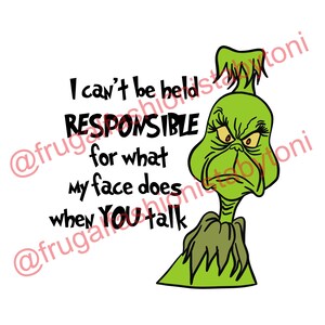 Christmas I Can't Be Held Responsible Digital Design PNG, JPG, SVG
