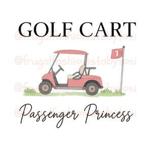 ゴルフカートの乗客のプリンセス JPG、SVG、PNG