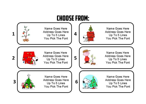 Custom Personalized How The Grinch Stole Christmas Return Address Mailing Labels