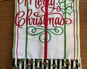 Merry Christmas kitchen towel