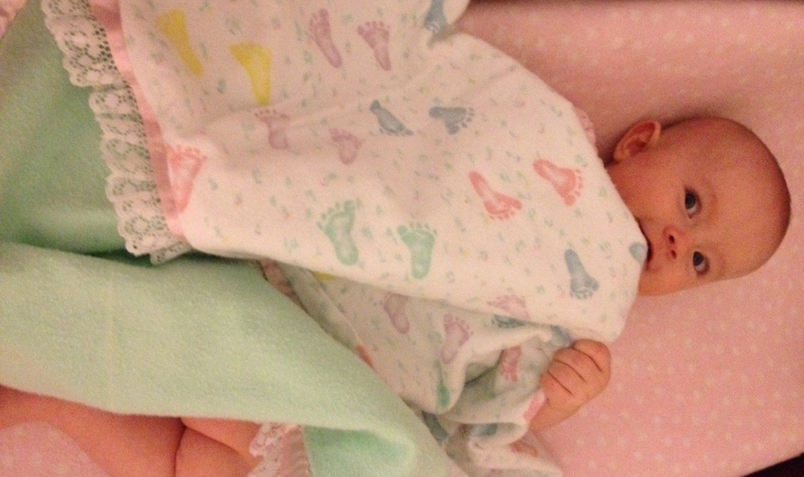 Double Sided Flannel Receiving Blankets With Trim Burp Cloth Etsy