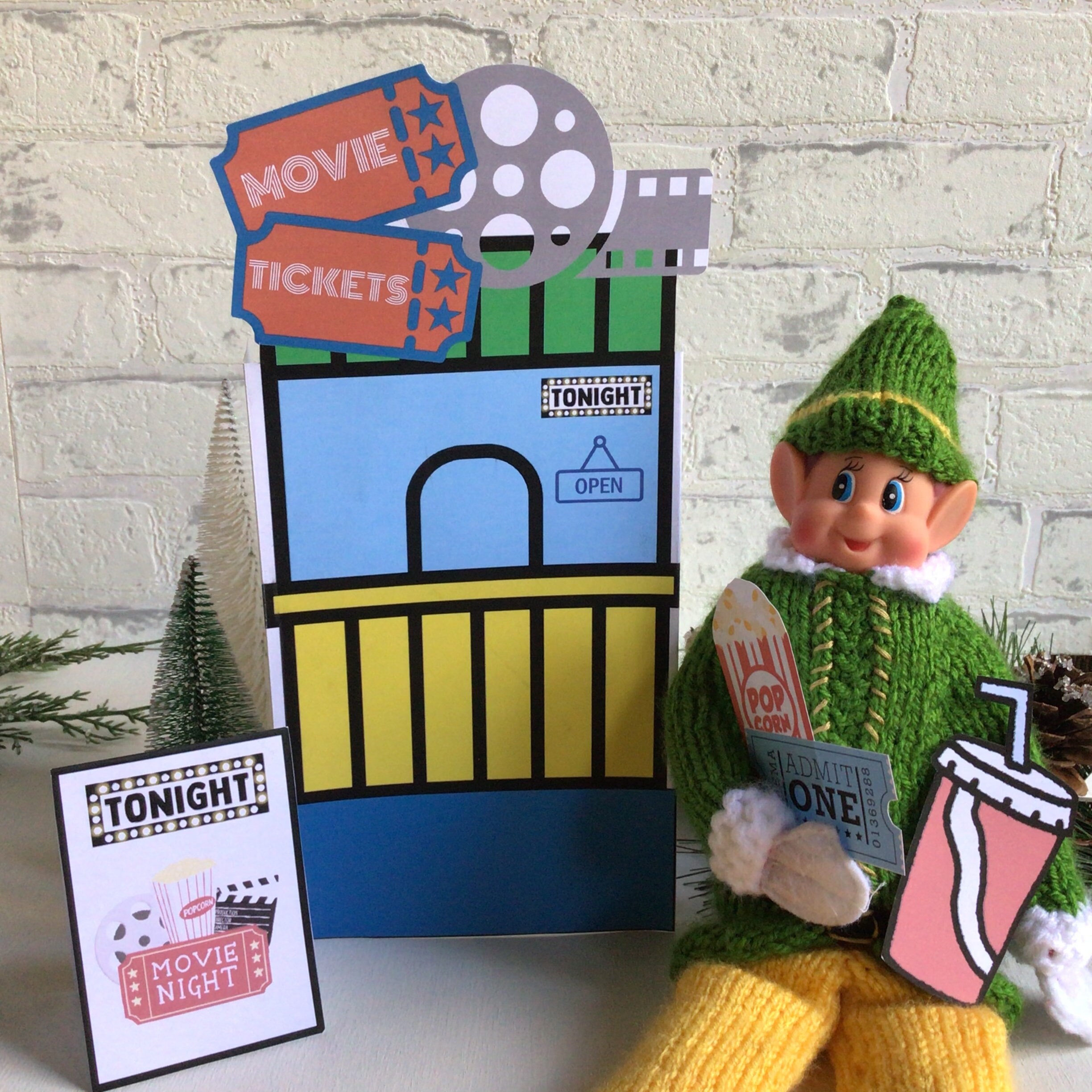 Elf Printable Movie Night Ticket Counter, Digital Download. Elf Kits ...