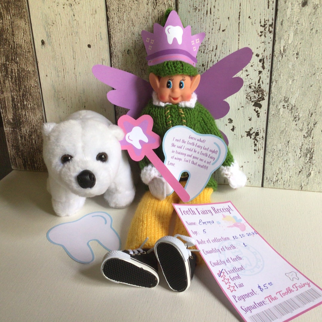 Elf Printable Tooth Fairy Receipt for GIRLS Digital Download. Elf Kit ...