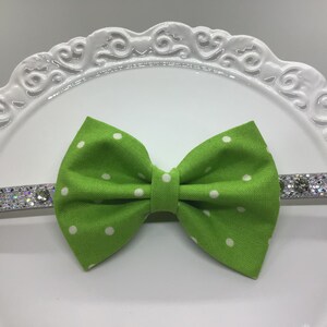 st paddys day dog bow tie