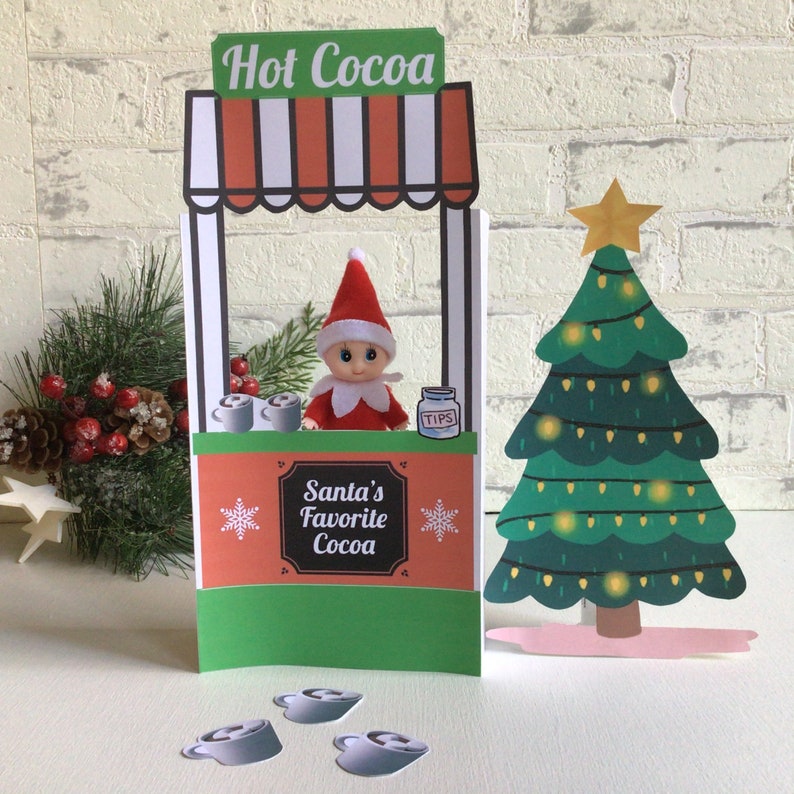 Elf Printable Hot Cocoa Stand Digital Download. Elf Kits - Etsy