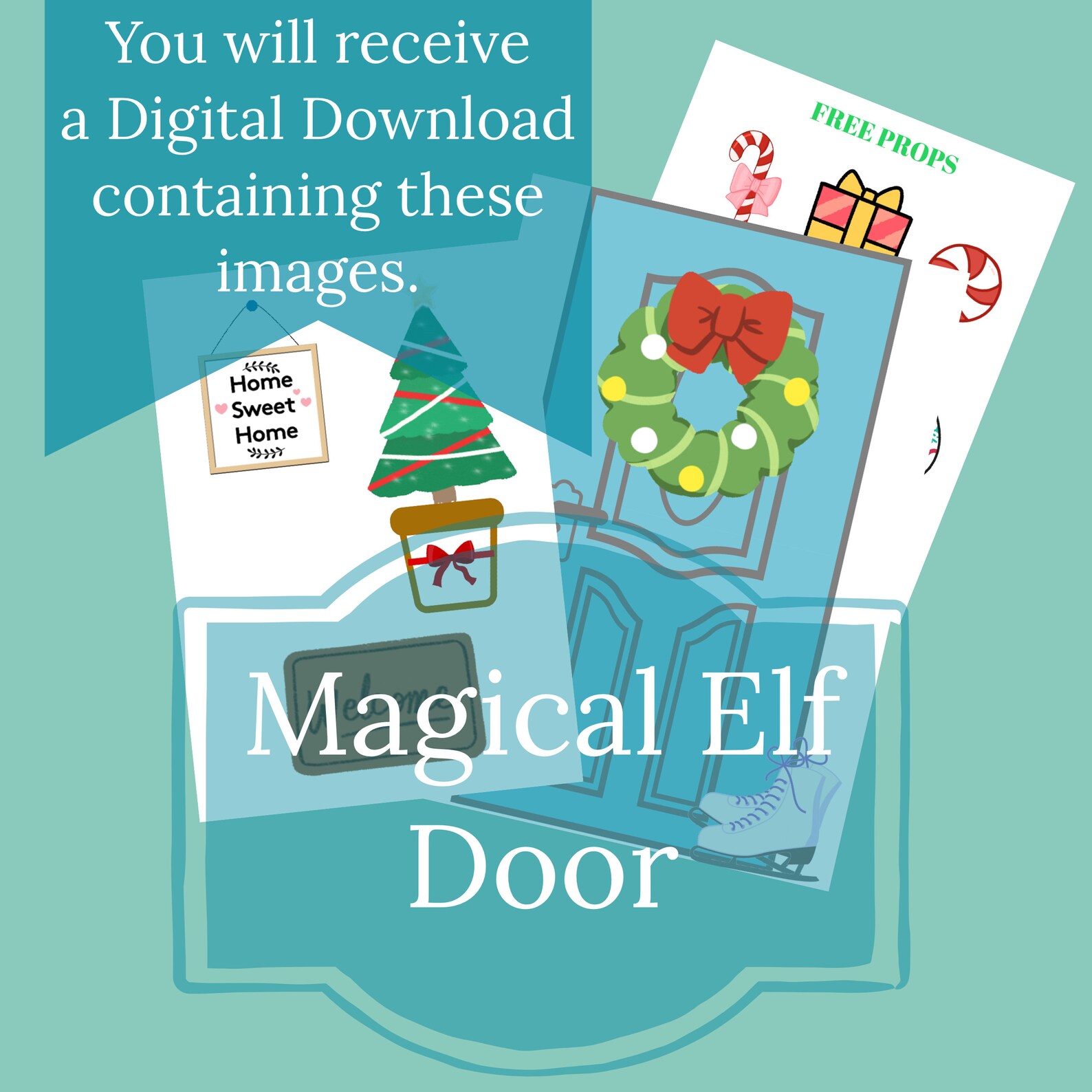 Elf Magic Door Printable Digital Download. Elf Arrival Kit - Etsy